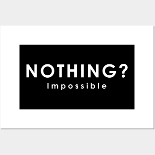 Nothing? Impossible Posters and Art